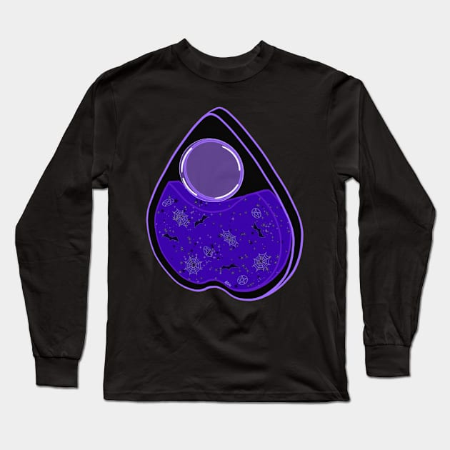 Spooky Planchette Long Sleeve T-Shirt by SupernovaAda